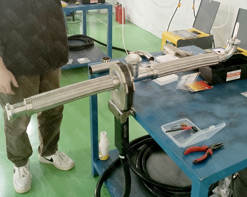 MWF Series Pipe Welding Machine Applied to Hydraulic Fluid Industry Project in Guangdong